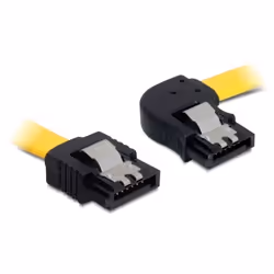DeLOCK 0.3m SATA M/M, 0,3 m, Mâle/Mâle, Jaune