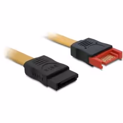 DeLOCK 0.5m SATA III, 0,5 m, Mâle/Femelle, Marron