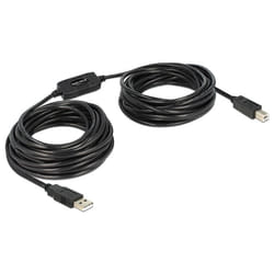 DeLOCK 11m, USB2.0-A - USB2.0-B câble USB USB A USB B Noir