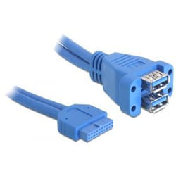 DeLOCK 82942 câble USB 0,45 m USB 3.2 Gen 1 (3.1 Gen 1) Bleu