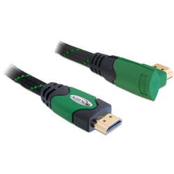 DeLOCK 2m High Speed HDMI 1.4 câble HDMI HDMI Type A (Standard) Noir, Vert