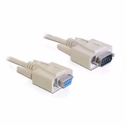 DeLOCK RS-232, 10m, Beige, 10 m, DB-9, DB-9, Mâle, Femelle