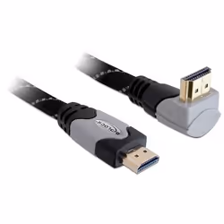 DeLOCK 5m High Speed HDMI 1.4, 5 m, HDMI Type A (Standard), HDMI Type A (Standard), 4096 x 2160 pixels, Compatibilité 3D, Noi ...