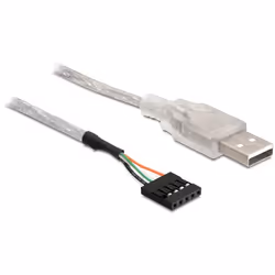 DeLOCK Cable USB 2.0-A male to pin header, Argent