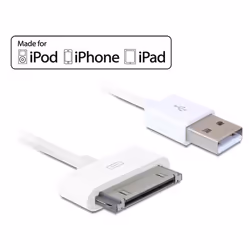 DeLOCK USB 1.8m, 1,8 m, USB A, USB 2.0, Mâle/Mâle, 480 Mbit/s, Blanc