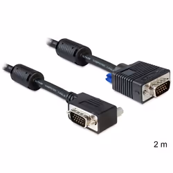 DeLOCK SVGA 2 m, 2 m, VGA (D-Sub), VGA (D-Sub), Noir, Mâle/Mâle