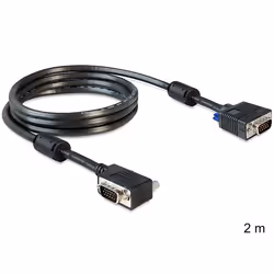 DeLOCK SVGA 2 m câble VGA VGA (D-Sub) Noir