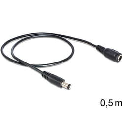 DeLOCK 83290 câble électrique Noir 0,5 m