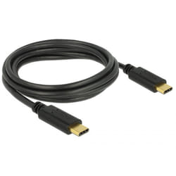 DeLOCK 83324 câble USB 2 m USB 2.0 USB C Noir