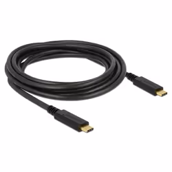 DeLOCK 83325, 3 m, USB C, USB C, USB 2.0, 480 Mbit/s, Noir