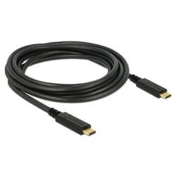 DeLOCK 83325 câble USB 3 m USB 2.0 USB C Noir