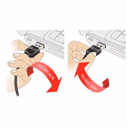 DeLOCK 3m USB 2.0 A - B m/m câble USB USB A USB B Noir - Vue supplémentaire 4