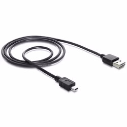DeLOCK 1m USB 2.0 A - mini USB m/m câble USB USB A Mini-USB A Noir