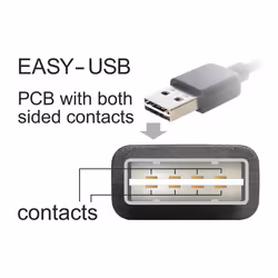 DeLOCK 1m USB 2.0 A - mini USB m/m câble USB USB A Mini-USB A Noir