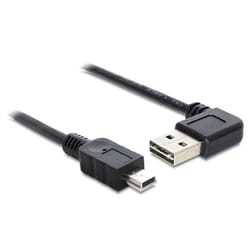 DeLOCK 2m USB 2.0 A - miniUSB m/m câble USB USB A Mini-USB A Noir
