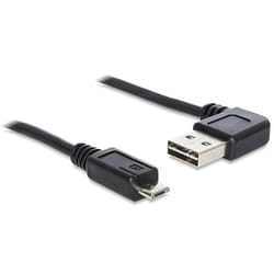 DeLOCK 2m USB 2.0 A - micro-B m/m câble USB USB A Micro-USB B Noir