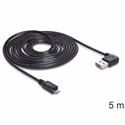 DeLOCK USB 2.0 5m câble USB USB A Micro-USB B Noir