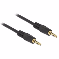 DeLOCK 83435, 3,5mm, Mâle, 3,5mm, Mâle, 1 m, Noir