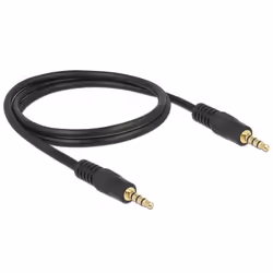 DeLOCK 83435 câble audio 1 m 3,5mm Noir
