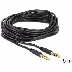 DeLOCK 83438 câble audio 5 m 3,5mm Noir
