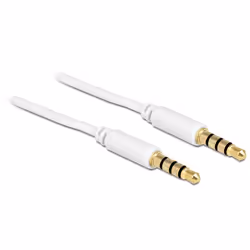 DeLOCK 83440, 3,5mm, Mâle, 3,5mm, Mâle, 1 m, Blanc