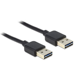 DeLOCK 1m USB 2.0 A câble USB USB A Noir