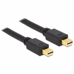 DeLOCK 83473, 1 m, Mini DisplayPort, Mini DisplayPort, Mâle, Mâle, 3840 x 2160 pixels