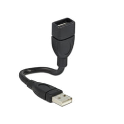 DeLOCK 15cm USB 2.0 câble USB 0,15 m USB A Noir