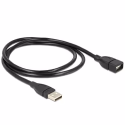 DeLOCK 1m USB 2.0 câble USB USB A Noir