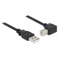 DeLOCK 3m, USB 2.0-A - USB 2.0-B, 3 m, USB A, USB B, USB 2.0, Mâle/Mâle, Noir