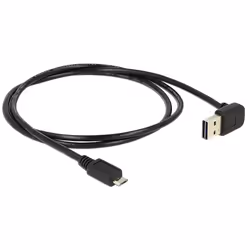 DeLOCK 1m, USB 2.0-A - USB 2.0 micro-B câble USB USB A Micro-USB B Noir