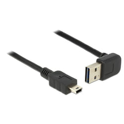 DeLOCK 2m, USB 2.0-A - USB 2.0 mini câble USB USB A Mini-USB B Noir