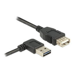 DeLOCK 1m, USB 2.0-A - USB 2.0-A câble USB USB A Noir