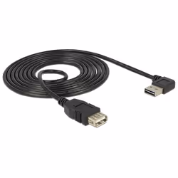 DeLOCK 1m, USB 2.0-A - USB 2.0-A câble USB USB A Noir