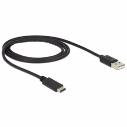 DeLOCK 83600 câble USB 1 m USB 2.0 USB C USB A Noir