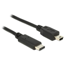 DeLOCK 83603 câble USB 1 m USB 2.0 USB C Mini-USB B Noir