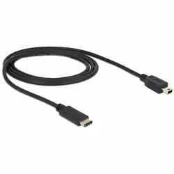 DeLOCK 83603 câble USB 1 m USB 2.0 USB C Mini-USB B Noir