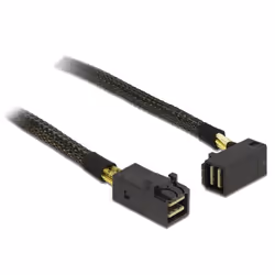 DeLOCK 83643, 1 m, Mini SAS SFF-8643, Mini SAS SFF-8643, Mâle/Mâle, Noir