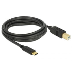 DeLOCK 83666 câble USB 3 m USB 2.0 USB C USB B Noir