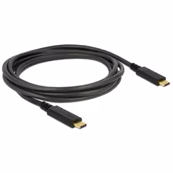 DeLOCK 83668, 2 m, USB C, USB C, USB 3.2 Gen 1 (3.1 Gen 1), 5000 Mbit/s, Noir