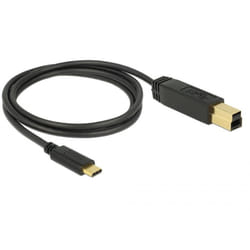DeLOCK 83675 câble USB 1 m USB 3.2 Gen 2 (3.1 Gen 2) USB C USB B Noir