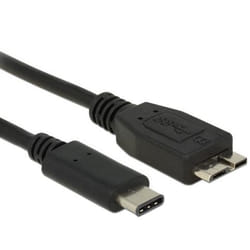 DeLOCK 0.5m USB3.1 C - MicroUSB3.1 B câble USB 0,5 m USB 3.2 Gen 2 (3.1 Gen 2) USB C Micro-USB B Noir