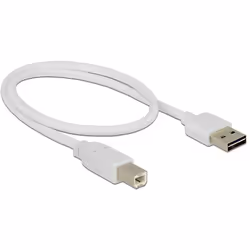 DeLOCK 0.5m, USB2.0-A/USB2.0-B câble USB 0,5 m USB A USB B Blanc