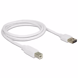 DeLOCK 1m, USB2.0-A/USB2.0-B câble USB USB A USB B Blanc