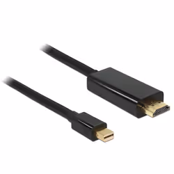 DeLOCK 83699 câble vidéo et adaptateur 2 m Mini DisplayPort HDMI Noir