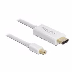 DeLOCK 83707, 2 m, Mini DisplayPort, HDMI, Mâle, Mâle, Droit
