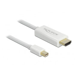 DeLOCK 83707 câble vidéo et adaptateur 2 m Mini DisplayPort HDMI Blanc