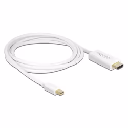 DeLOCK 83707 câble vidéo et adaptateur 2 m Mini DisplayPort HDMI Blanc