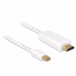 DeLOCK 83708, 3 m, Mini DisplayPort, HDMI, Mâle, Mâle, Or
