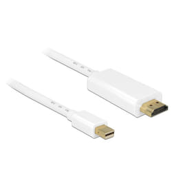 DeLOCK 83708 câble vidéo et adaptateur 3 m Mini DisplayPort HDMI Blanc